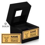 Taft Charter High School Cheer 2026 Championship Black Window Ring Box