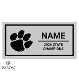 Taos Tiger High School Varsity Cheer 2026 Championship Black LED Ring Box