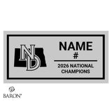 Team North Dakota Boys Hockey 2026 Championship Black Standard Window Ring Box
