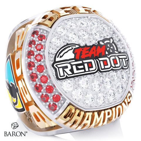 Team Red Dot Football 2026 Championship Ring - Design 2.8