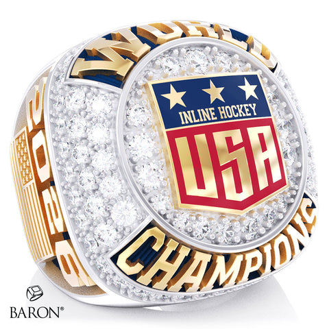 Team USA Inline Hockey 2026 Championship Ring - Design 2.2