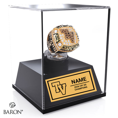 Temecula Valley High School Stunt Cheer 2026 Championship Display Case
