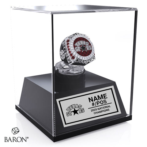 Texas Stars Softball 2025 Championship Display Case