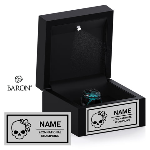 Stingray Allstars Gray Cheer 2026 Championship Black LED Ring Box