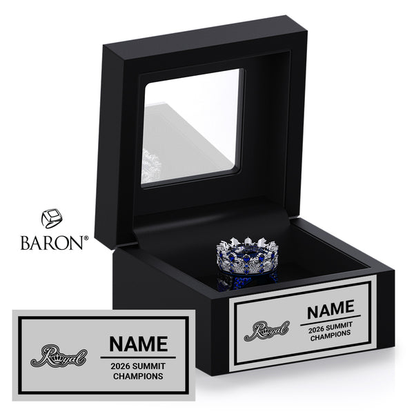 Stingray Allstars Royal Rays Cheer 2026 Championship Black Window Ring Box