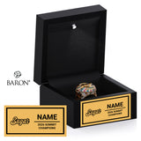 Stingray Allstars Marietta Sugar Cheer 2026 Championship Black LED Ring Box