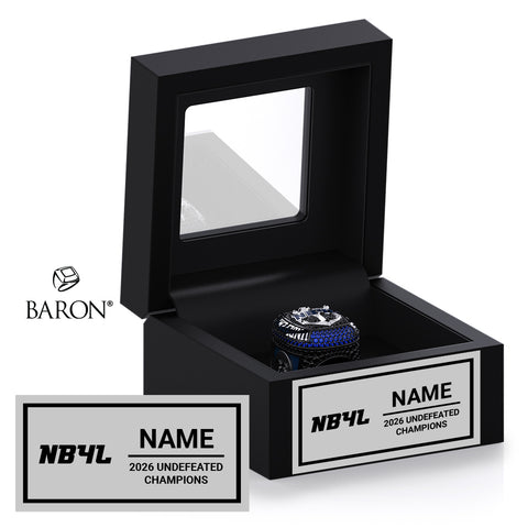 Stingray Allstars Navy 2026 Championship Black Window Ring Box