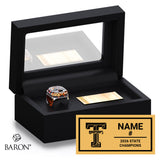 Trenton High School Softball 2026 Championship Black Standard Window Ring Box