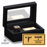 Tuscarora High School Softball 2026 Championship Black Standard Window Ring Box