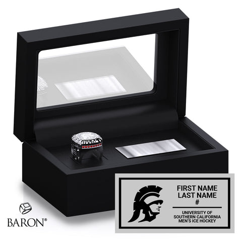 USC Trojans Centennial Ring Black Standard Window Ring Box