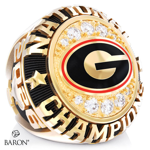 University of Georgia Women's Lacrosse 2026 Championship Ring - Design 3.2