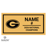 University of Georgia Women's Lacrosse 2026 Championship Display Case
