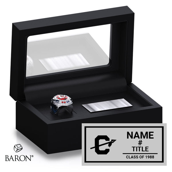 University of the Cumberlands Athletic Hall of Fame 2025 Championship Black Standard Window Ring Box
