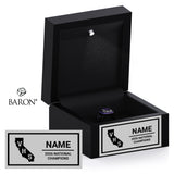 Valencia High School Cheer 2026 Championship Black LED Ring Box
