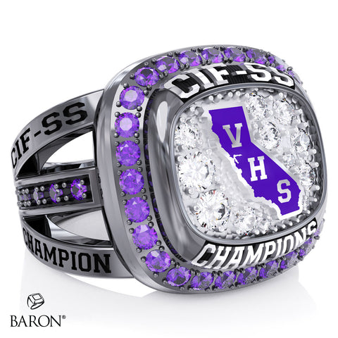 Valencia High School Cheer 2026 Championship Ring - Design 3.2