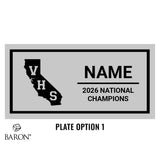 Valencia High School Cheer 2026 Championship Black LED Ring Box