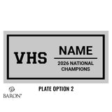 Valencia High School Cheer 2026 Championship Black LED Ring Box