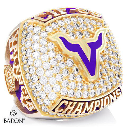 Valencia High School Girls Tennis 2025 Championship Ring - Design 3.2