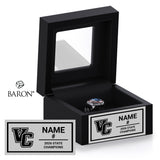 Valley City High School Girls Basketball 2026 Championship Black Window Ring Box