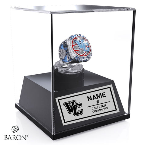 Valley City High School Girls Basketball 2026 Championship Display Case