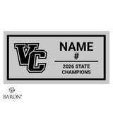 Valley City High School Girls Basketball 2026 Championship Black Standard Window Ring Box