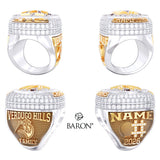 Verdugo Hills High School Baseball 2026 Championship Ring - Design 2.10