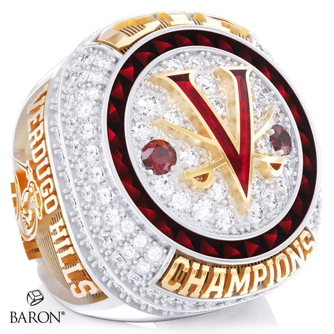 Verdugo Hills High School Baseball 2026 Championship Ring - Design 2.10