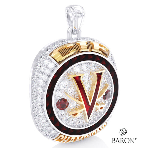 Verdugo Hills High School Baseball 2026 Championship Ring Top Pendant - Design 2.9