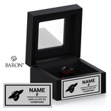 Verdugo Hills High School Boys Basketball 2026 Championship Black Window Ring Box