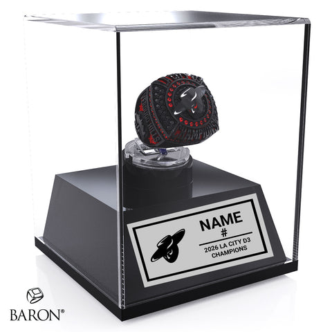 Verdugo Hills High School Boys Basketball 2026 Championship Display Case