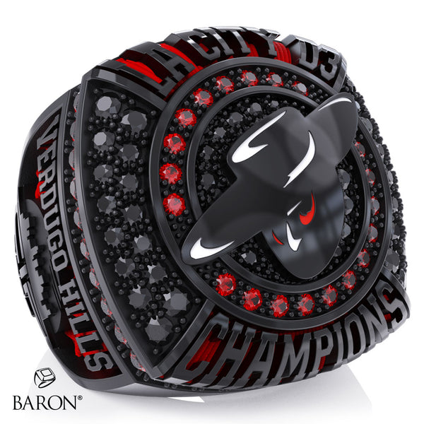 Verdugo Hills High School Boys Basketball 2026 Championship Ring - Design 1.3