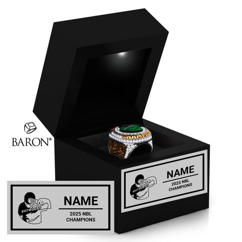 WTBD 2025 NBL Championship Black LED Ring Box