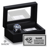 Wilmington Sharks Baseball 2026 Championship Black Standard Window Ring Box