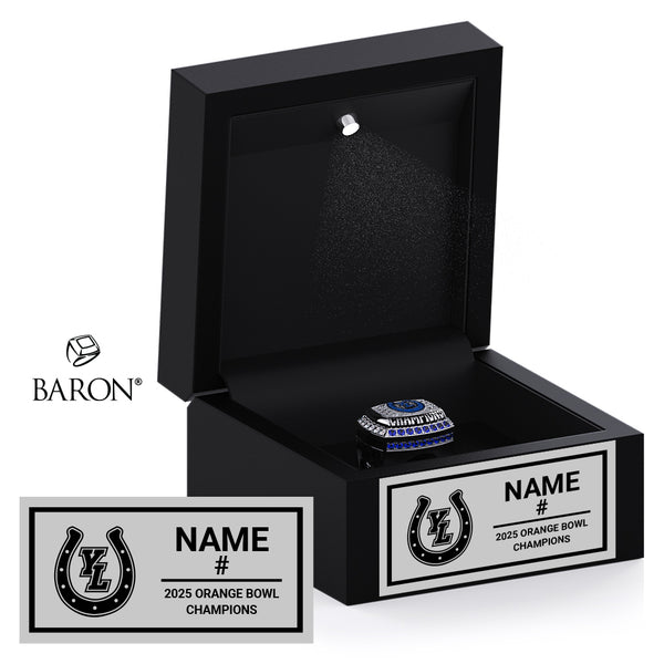 Yorba Linda Colts Football 2025 Championship Black LED Ring Box