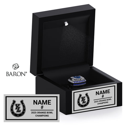 Yorba Linda Colts Football 2025 Championship Black LED Ring Box