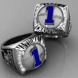 Championship Baseball Ring with Glass Enamel