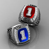 Championship Hockey Ring with Glass Enamel